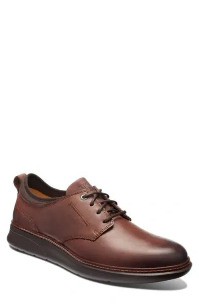 Samuel Hubbard Rafael Plain Toe Derby In Chesnut Leather