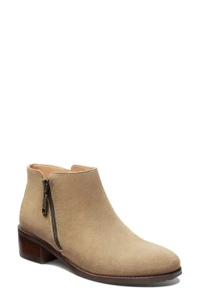 Samuel Hubbard Valencia Water Repellent Bootie In Tan Suede