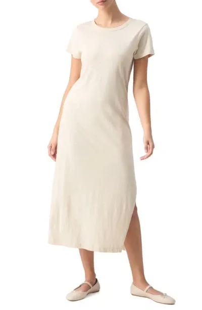 Sanctuary Bring Me Back Midi T-shirt Dress In Cream