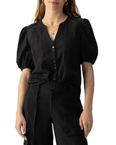 Sanctuary Lift Me Up Blouse In Black