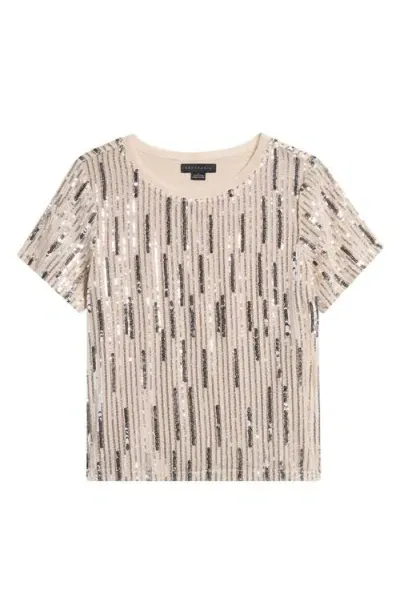 Sanctuary Sequin Mesh Tee In Lets Celebrate