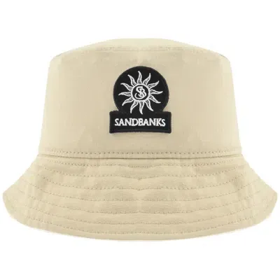 Sandbanks Badge Logo Bucket Hat Beige