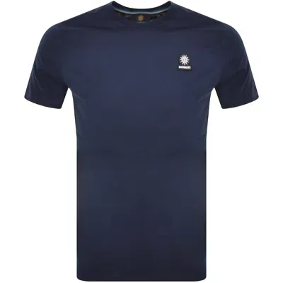 Sandbanks Badge Logo T Shirt Navy