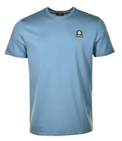 Sandbanks Badge Logo T-shirt Teal In Blue