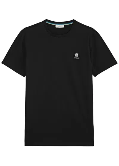 Sandbanks Logo Cotton T-shirt In Black Fabric