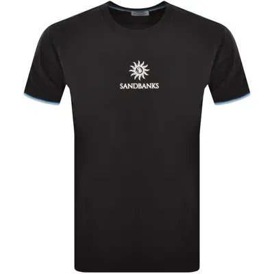 Sandbanks Tipped Logo T Shirt Black