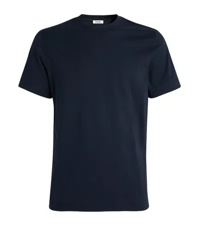 Sandro Embroidered Logo T-shirt In Blue