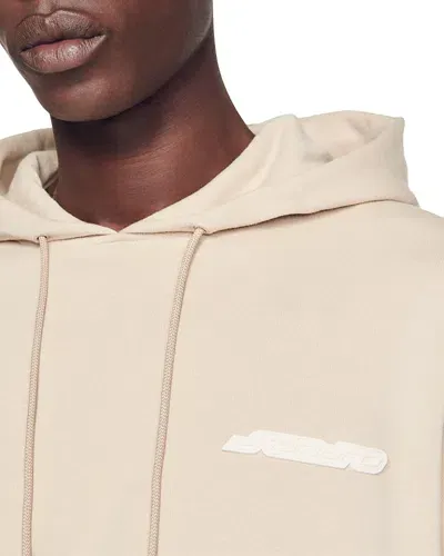 Sandro Fleece Logo Hoodie In Beige