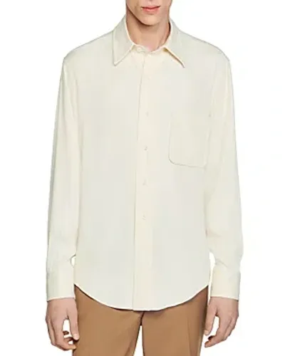 Sandro Italienne Shirt In Ecru