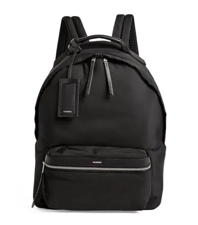 Sandro E22backpack Coated In Black