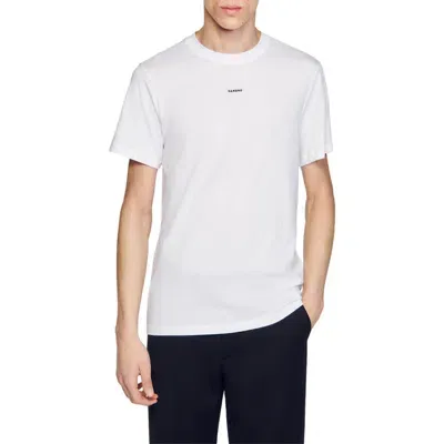 Sandro Organic Cotton  T-shirt In White