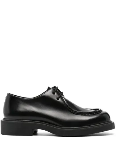 Sandro Patent Leather Derby Shoes In Black