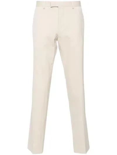 Sandro Pressed-crease Straight-leg Trousers In Neutrals