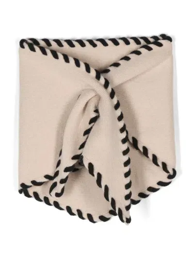 Sandro Slide Triangle Scarf In Neutrals