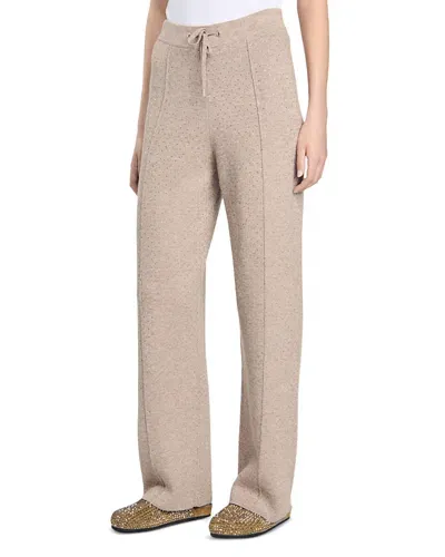 Sandro Vadim Drawstring Pants In Beige