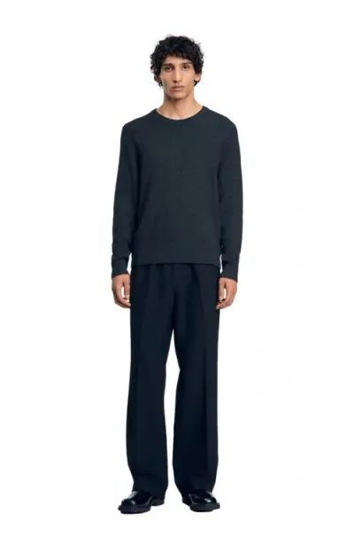 Sandro Wool Sweater In Storm