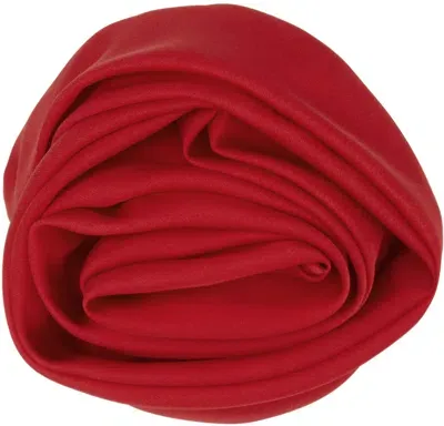 Sandy Liang Red Fiore Hair Clip In 616 Red