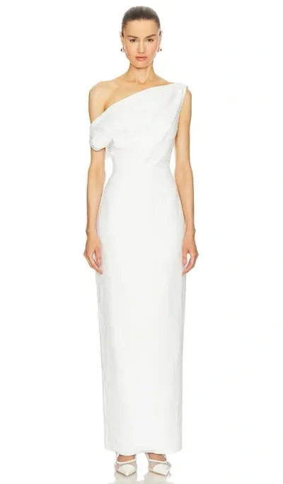 Sans Faff Off The Shoulder Maxi Dress In White