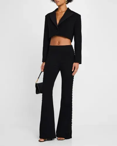 Sans Faff Antonia Cropped Jacket In Black