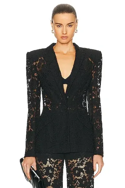 Sans Faff Kensington Lace Blazer In Black