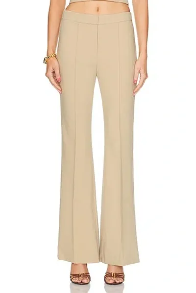 Sans Faff Lizzy Low Rise Flared Trouser In Camel