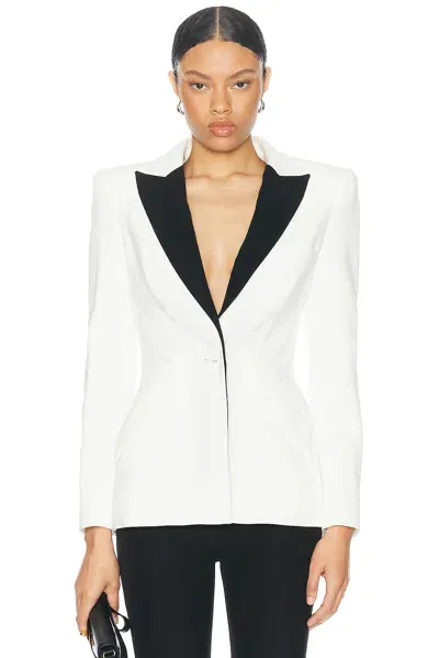 Sans Faff Sloan Tuxedo Jacket In White