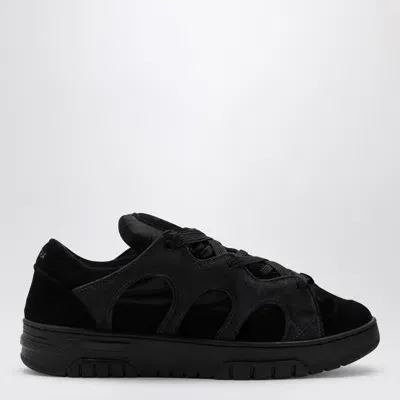 Santha Model 1 Black Mesh And Suede Sneaker