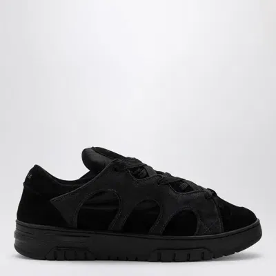 Santha Model 1 Mesh Suede Sneaker In Black