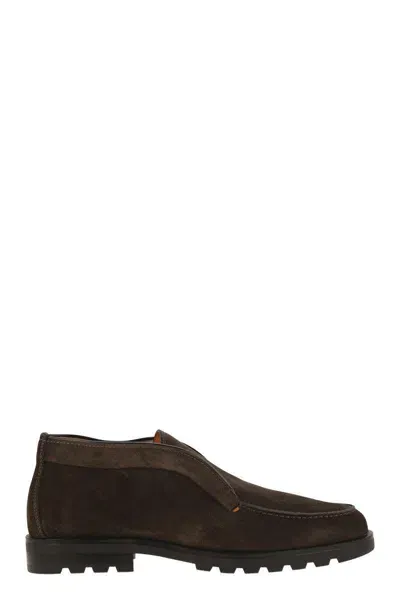 Santoni Boots In Brown