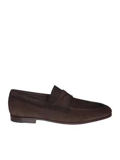 Santoni Loafers In Brown