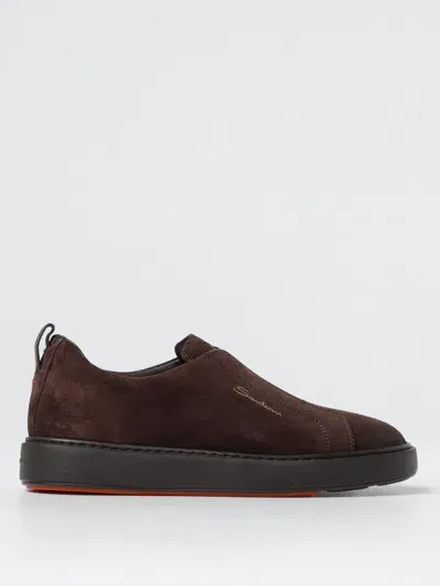 Santoni Sneakers  Men Color Brown In Braun