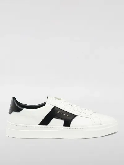 Santoni Sneakers  Men Color White In 白色