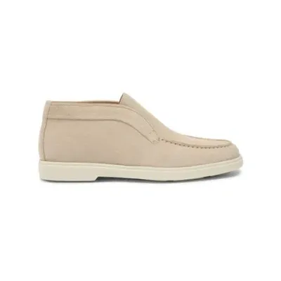 Santoni Women's Pink Suede Desert Boot