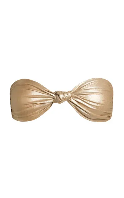 Sara Cristina Marina Bikini Top In Gold