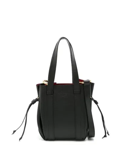 Sarah Chofakian Mini Elena Tote Bag In Black