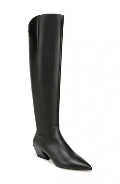 Sarto By Franco Sarto Gwyn Pointed Toe Over The Knee Boot In Black