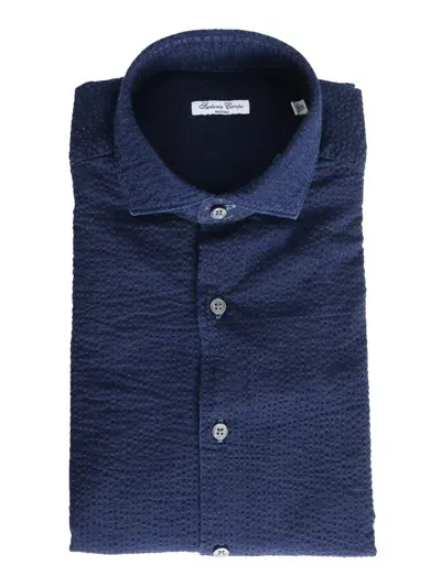 Sartoria Del Campo-sonrisa Blue Shirt