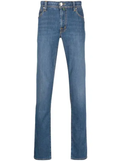 Sartoria Tramarossa Straight-leg Regular-fit Jeans In Blau