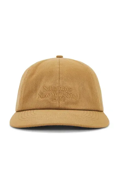 Saturdays Surf Nyc Miller Standard Abie Dad Hat In Camel