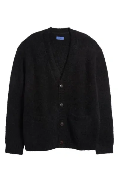 Saturdays Surf Nyc Saturdays Nyc Michael Shaggy Mohair & Wool Blend Cardigan In Black