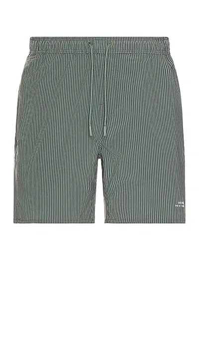 Saturdays Surf Nyc Timothy Seersucker Swim Short In Crown Jewel