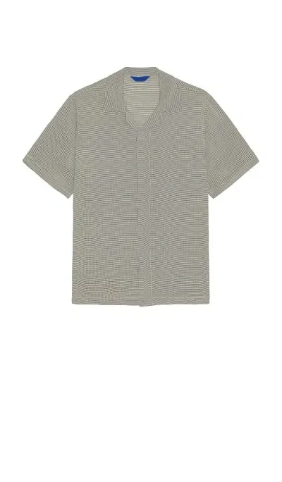 Saturdays Surf Nyc York Mini Houndstooth Short Sleeve Shirt In Bungee