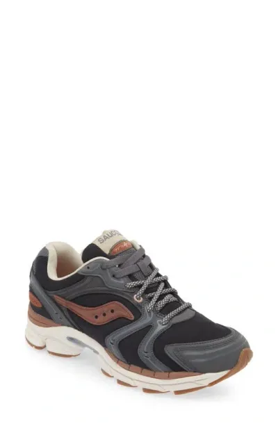 Saucony Progrid Triumph 4 Sneaker In Black/grey/brown