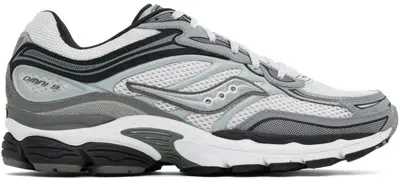 Saucony White & Gray Progrid Omni 9 Sneakers