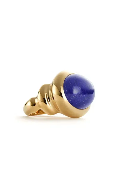 Sauer 18k Yellow Gold Constantin Ring With Lapis Lazuli