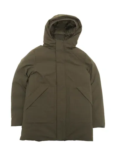 Save The Duck Kids' Albi Hooded Parka In Green