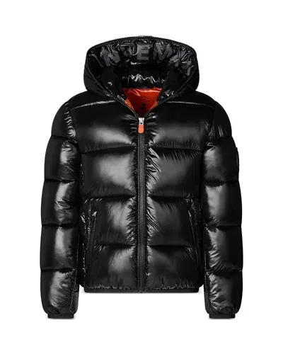 Save The Duck Boys' Artie Hooded Puffer Jacket - Little Kid, Big Kid In Black