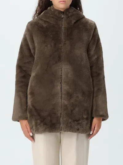 Save The Duck Coat  Woman Color Grey In Brown