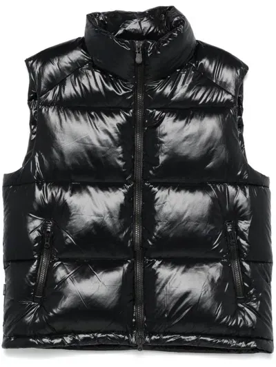 Save The Duck Reversible Padded Ailantus Gilet In Black