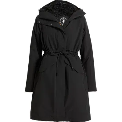 Save The Duck Noelle Water Repellent Hooded Parka In Black